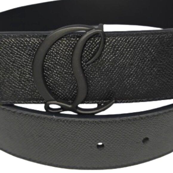 Christian Louboutin Other - Christian Louboutin Men's Mooncrest-Buckle  Leather Belt - Size 85/34 New